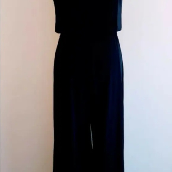 Vince Camuto Black Jumpsuit with Cowl Neck and Wide-Leg Design - Picture 4 of 5